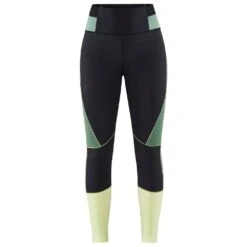 Collant De Trail Craft PRO Charge Blocked Tights W Giallo-Black
