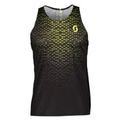 Tee-shirt De Trail Scott RC Run Men's Tank Black/Yellow