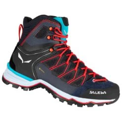 Chaussures De Trek Et Montagne Salewa MTN Trainer Lite Mid GTX Wmn Premium Navy Blue Fog