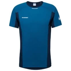 Tee-shirt D’escalade Mammut Aenergy FL Deep Ice Marine