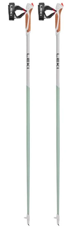 Bâton Leki Passion Smoke Green White Dark Anthracite