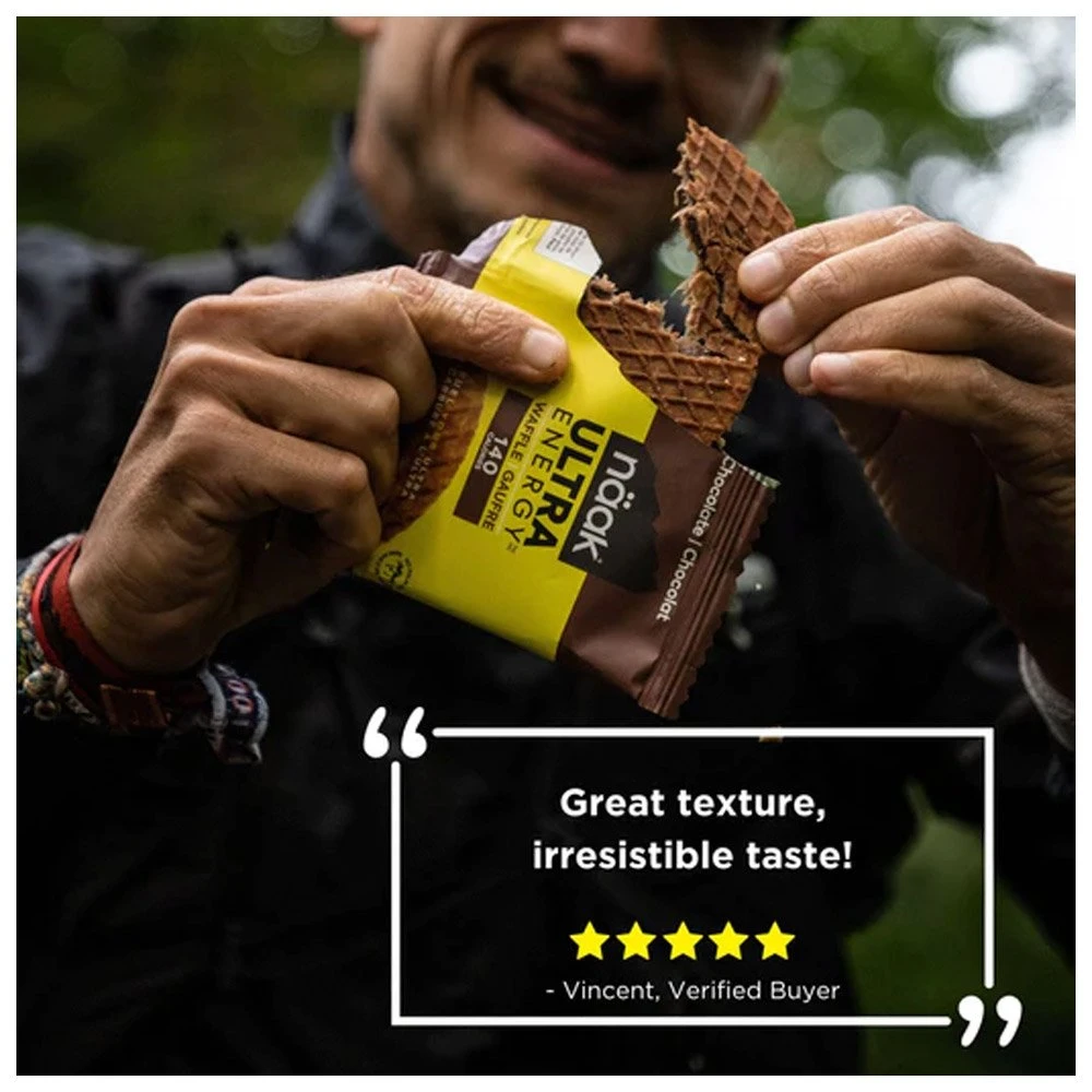 Barre Energétique Naak Ultra Energy Waffles Chocolat 5 Barre Energétique Naak Ultra Energy Waffles Chocolat – Image 5