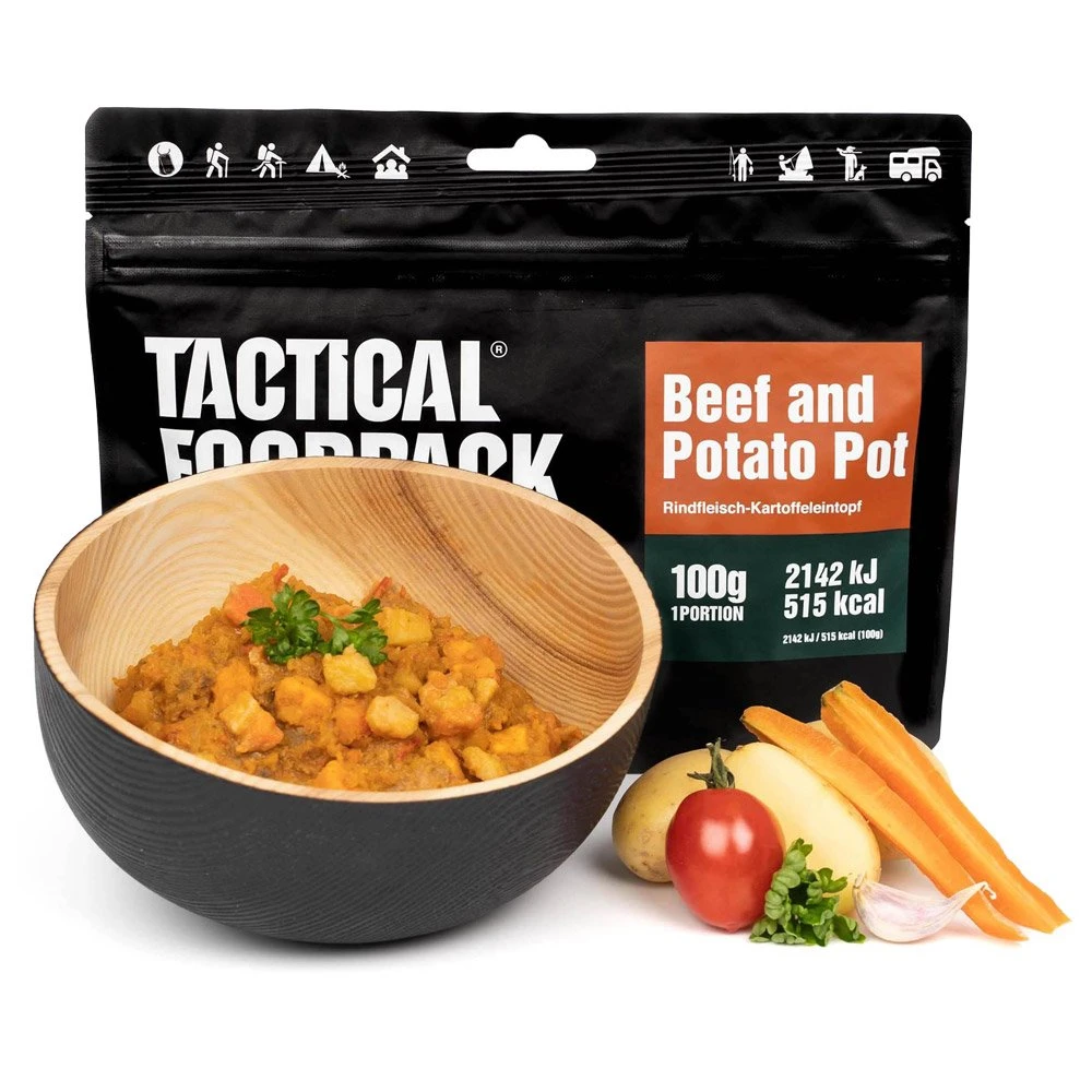 Repas Lyophilisé Tactical Foodpack Bœuf Et Pommes De Terre 100g 2 Repas Lyophilisé Tactical Foodpack Bœuf Et Pommes De Terre 100g – Image 2