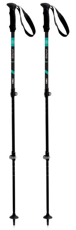 Bâton TSL Country Alu 3 Light Queyras 63-135cm Black Green