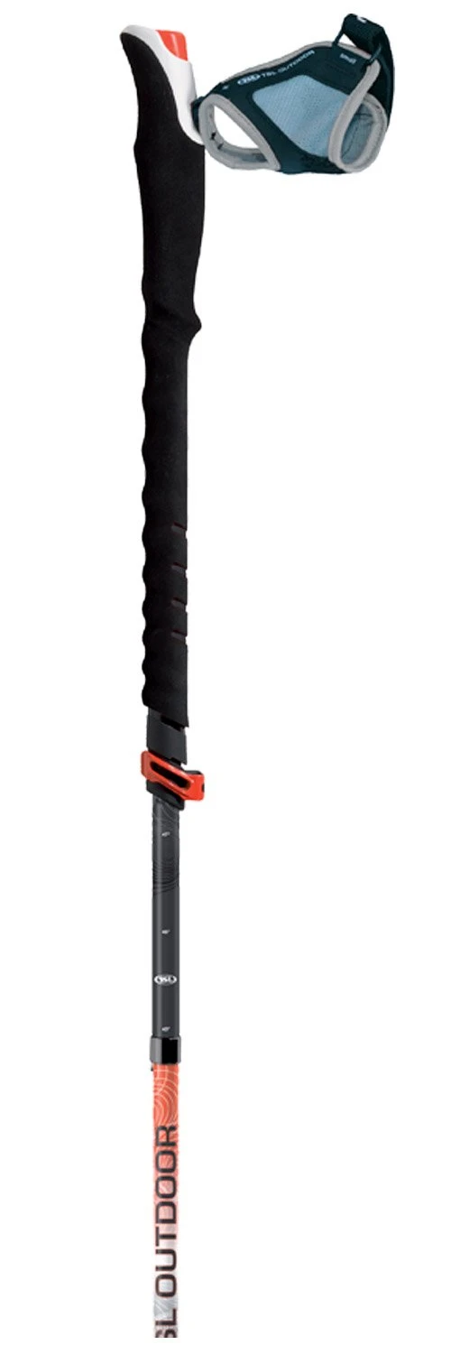 Bâton TSL Connect Carbon 5 Cross Standard Grey Orange 2 Bâton TSL Connect Carbon 5 Cross Standard Grey Orange – Image 2