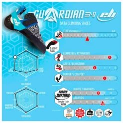 Chaussons D'escalade EB Guardian 3,0 Blanc Bleu -Sportif Série Boutique 8d0e7c23a104fc1150578f080d160aefba7f3589 E2200EBCHA2210133 10