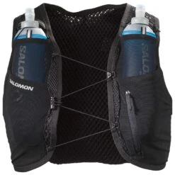 Gilet Trail Salomon Active Skin 4 With Flask Black Black