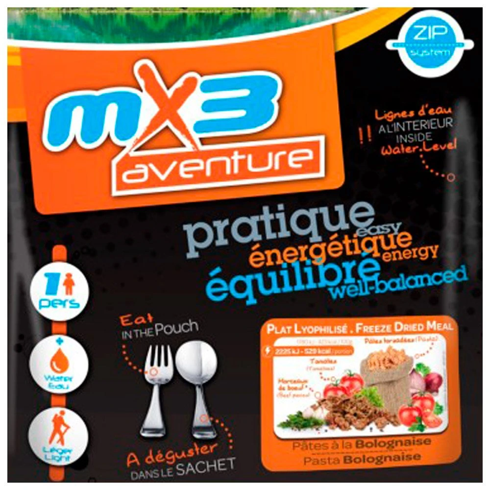 Repas Lyophilisé MX3 Pâtes à La Bolognaise 2 Repas Lyophilisé MX3 Pâtes à La Bolognaise – Image 2