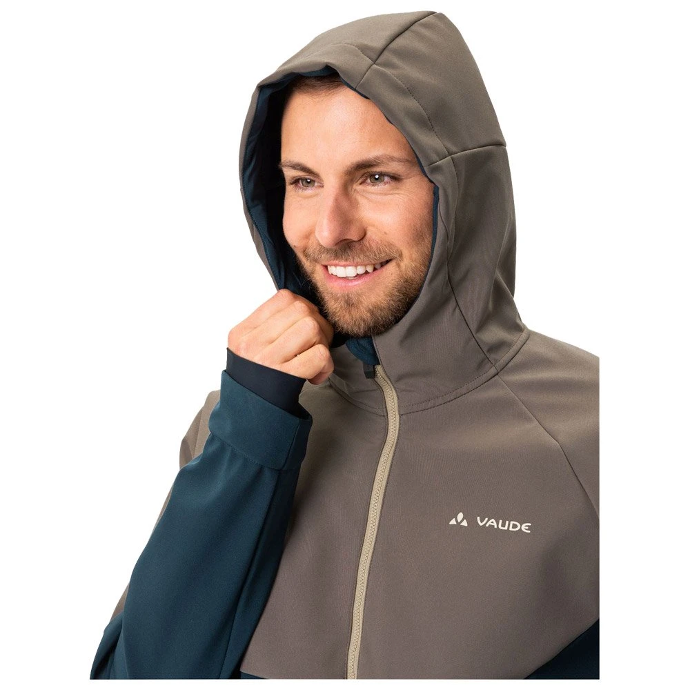 Veste VTT Vaude Men's Qimsa Softshell Jacket Coconut - Dark Sea 4 Veste VTT Vaude Men's Qimsa Softshell Jacket Coconut - Dark Sea – Image 4