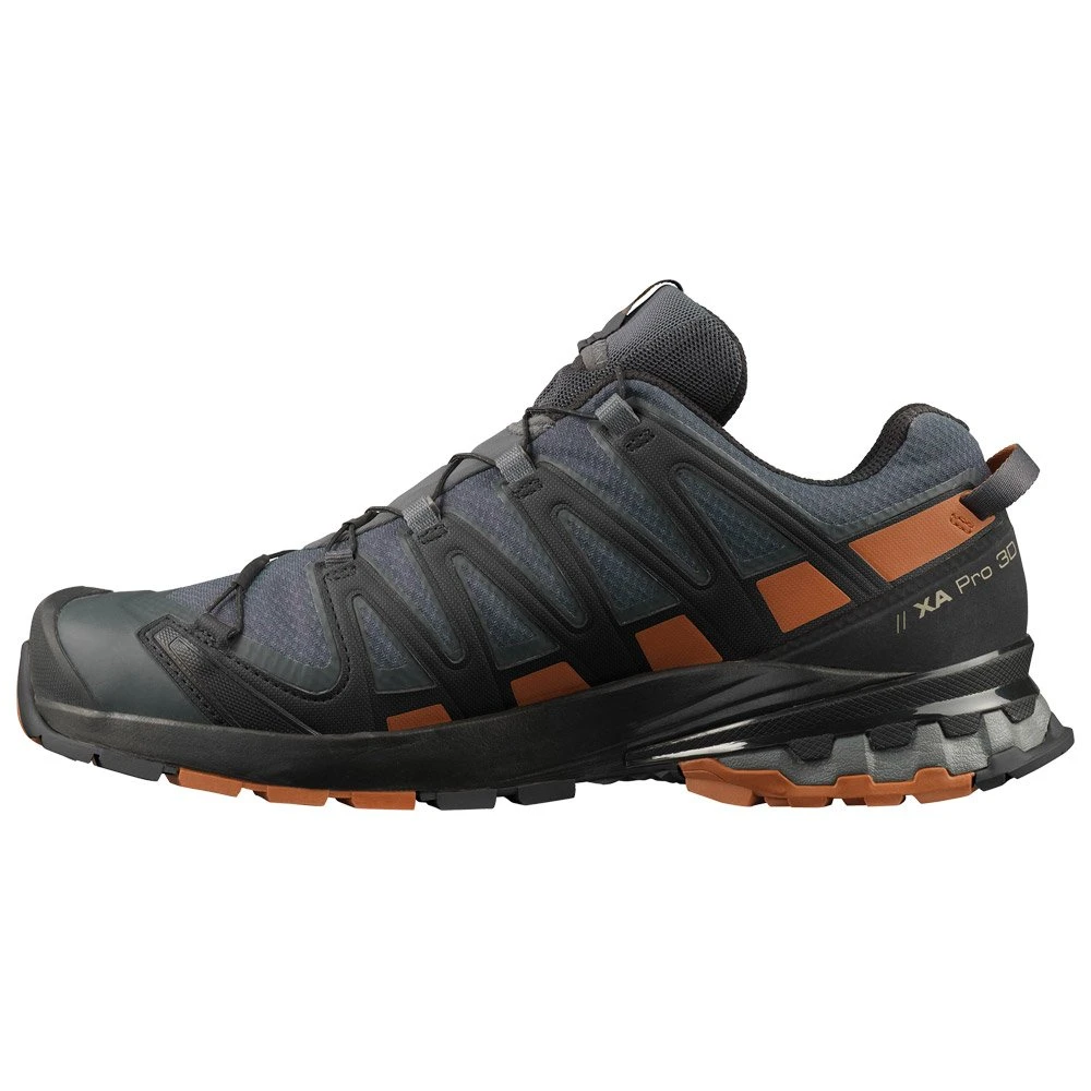 Chaussures De Trail Salomon Xa Pro 3D V8 Gtx Ebony Caramel Cafe Black 2 Chaussures De Trail Salomon Xa Pro 3D V8 Gtx Ebony Caramel Cafe Black – Image 2