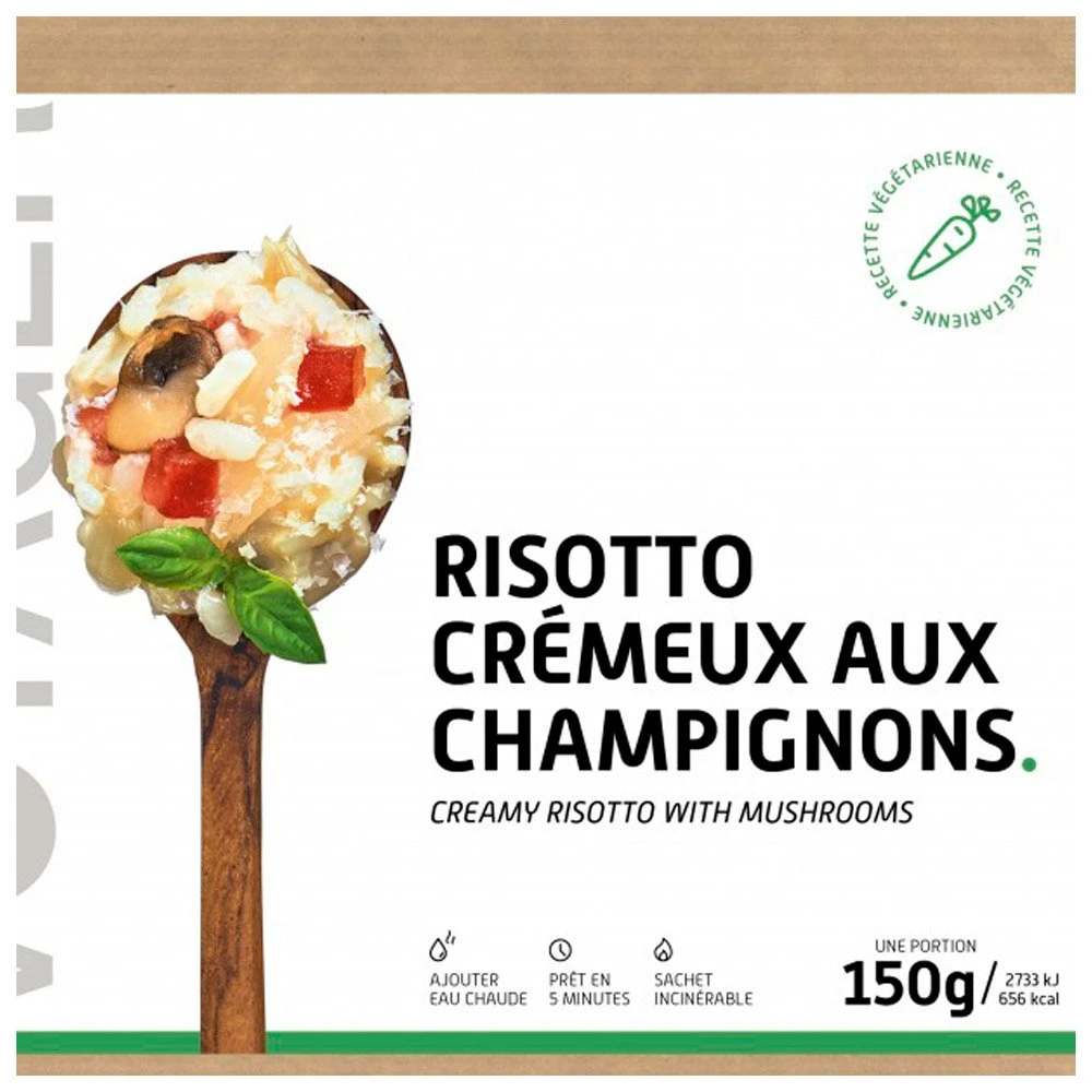 Repas Lyophilisé Voyager Risotto Crémeux Aux Champignons 2 Repas Lyophilisé Voyager Risotto Crémeux Aux Champignons – Image 2