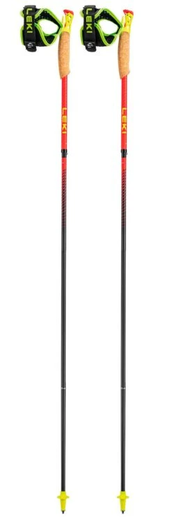Bâton Leki Ultratrail FX.One Superlite Bright Red Neon Yellow Natural Carbon