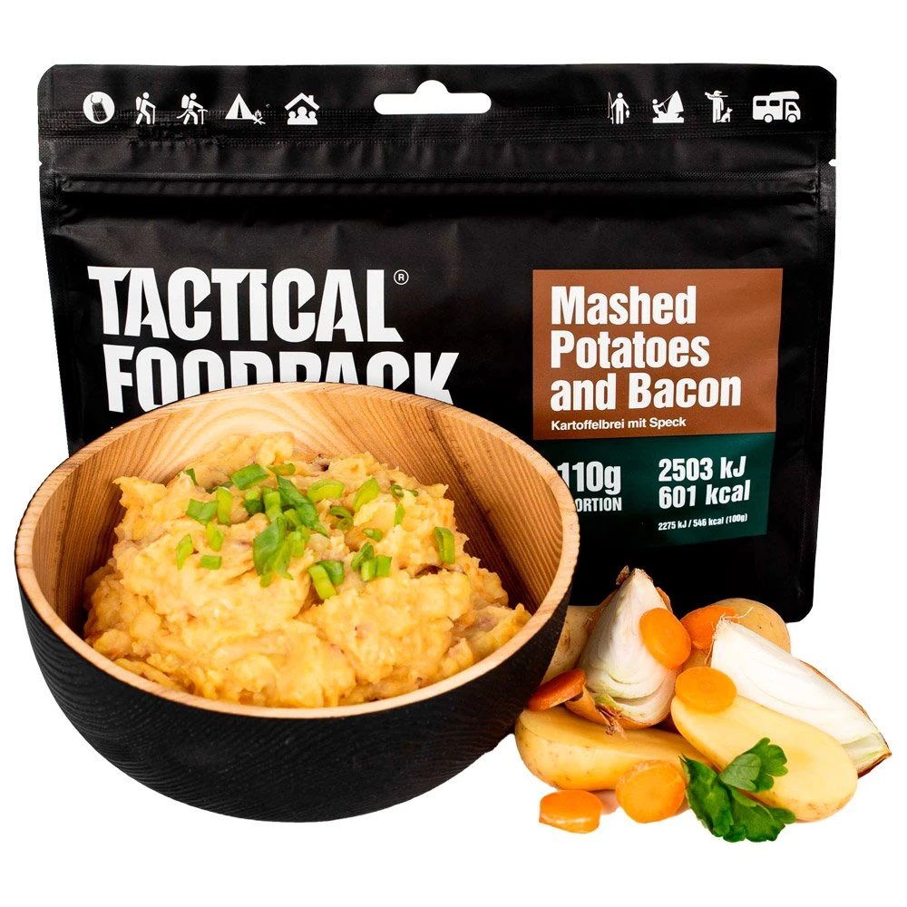 Repas Lyophilisé Tactical Foodpack Purée De Pommes De Terre Et Bacon 110g 2 Repas Lyophilisé Tactical Foodpack Purée De Pommes De Terre Et Bacon 110g – Image 2